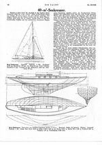 40 qm Seekreuzer (Schiffbau-Ing. Arthur Tiller, Bln.-Charlottenburg)