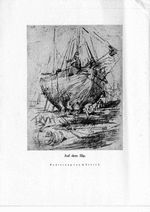 Auf dem Slip (Radierung von A. Storch)