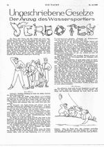 Ungeschriebene Gesetze. - Der Anzug des Wassersportlers