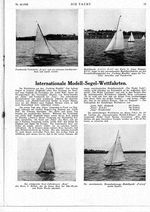 Modell-Segel-Wettfahrten, Internationale