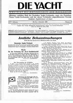 Fahrtensegler, Mitteilungen für