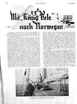 Mit " König Bele " nach Norwegen