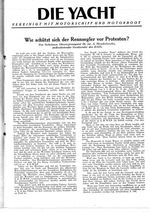 Wie schützt sich der Rennsegler vor Protesten?