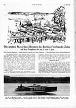 Motorboot-Rennen der Berliner Verbands-Clubs auf dem Templiner See: 1.und 2.Juni