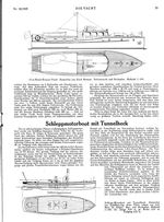 Schlepp-Motorboot mit Tunnelheck (Schiffbau-Ing. Artur Tiller)