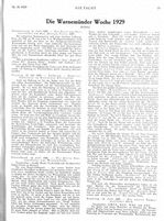 Warnemünder Woche 1929: 7.,9.,10.,11.,13.,und 14.Juli