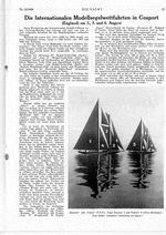 Internationalen Modellsegelwettfahrten in Gosport (England), Die: 3.,5.und 6.August