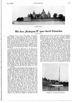Mit dem " Radegast II " quer durch Schweden