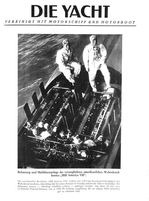 Besatzung und Maschinenanlage des verunglückten amerikanischen Weltrekordbootes   " Miß America VII "