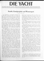 Kanäle, Kanalprojekte und Wassersport