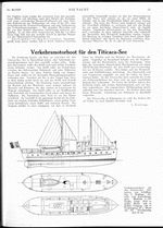 Verkehrsboot für den Titicaca-See (Schiffbau-Ing. Ludwig Dinklage, Hamburg)