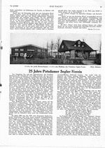 Potsdamer Segler-Verein, 25 Jahre