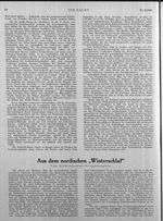 Aus dem nordischen " Winterschlaf " (betr. Vermessungen)