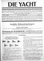 Berliner Frühjahrswoche 1930: Offene Frühjahrs-Verbandswettfahrten auf dem Wannsee und der Havel: 17.,18.und 24.Mai