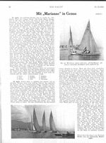 Genua-Regatten: Mit " Marianne " in Genua