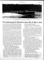 Länderkampf im Motorbootsport, Der: 30.,31.Mai und 1.Juni