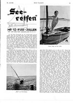 " Seereisen " mit 12 Fuß-Jollen
