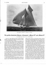 Schuner " Germania ", " Meteor IV " und " Meteor V ", Die großen deutschen