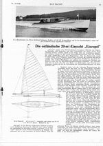 20 qm Eisyacht " Eisvogel " (Erik von Holst)
