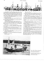 Motoryacht, Die