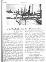 Wanderjolle durch die holsteinischen Seen, In der