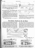 Außenbord-Motorboot für Jagdzwecke (Schiffbau-Ing. Adolf Harms)