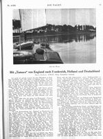 " Tamara " von England nach Frankreich , Holland und Deutschland, Mit