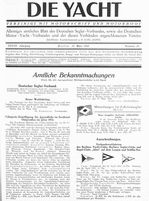 Verbandswettfahrten des Berliner Yacht-Clubs, Berliner Segler-Clubs und Segel-Clubs " Ahoi " auf dem Langen und Seddin-See: 25.und 26.April