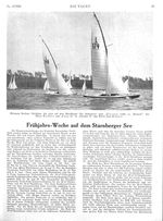 Frühjahrs-Regatten auf dem Starnberger See