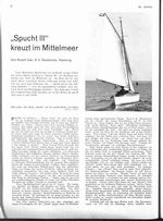 " Spucht III " kreuzt im Mittelmeer