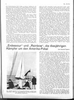 Amerika-Pokal, " Endeavour " und " Rainbow ", die diesjährigen Kämpfer um den
