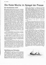 Kieler Woche im Spiegel der Presse, Die