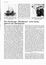 Alster: Senatspreis, Die Hamburger " Windsbraut " unter Soltau gewinnt den