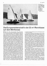 Europameisterschaft in der 22 qm Rennklasse auf dem Wörthersee