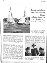 Alster: N.R.V.-Preis, Sonderwettfahrten der 12 qm Scharpieklasse um den