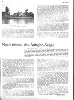 Autogiro-Segel, Das