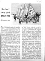 Klar bei Kufe und Steuerrad