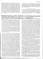 Segelanweisung für die Fahrt von Cuxhaven durch das Falsche Tief nach Büsum und Meldorf