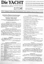 Vortrags- und Unterrichtsabende für die Wettfahrtbezirke im Winterhalbjahr 1934/35