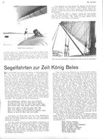 Segelfahrten zur Zeit König Beles