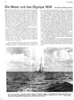 Weser und das Olympia 1936, Die
