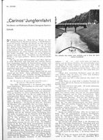 "Carinos" Jungfernfahrt