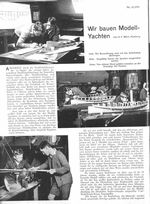 Modellyachten, Wir bauen