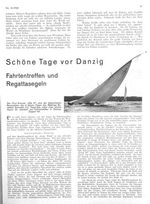 Fahrtentreffen und Regattasegeln vor Danzig