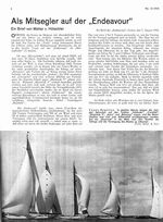 "Endeavour", Als Mitsegler auf der