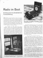 Radio im Boot