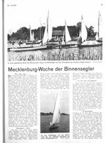 Mecklenburg-Woche der Binnensegler