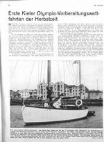 Kieler Olympia-Vorbereitungswettfahrten der Herbstzeit, Erste