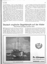 Deutsch-englische Segelkämpfe auf der Alster