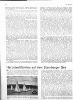 Starnberger See, Herbstwettfahrten auf dem